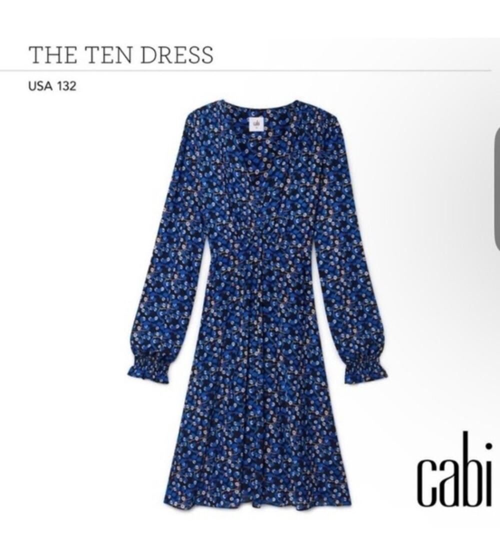 Cabi 5772 The Ten blue dress women’s size XL